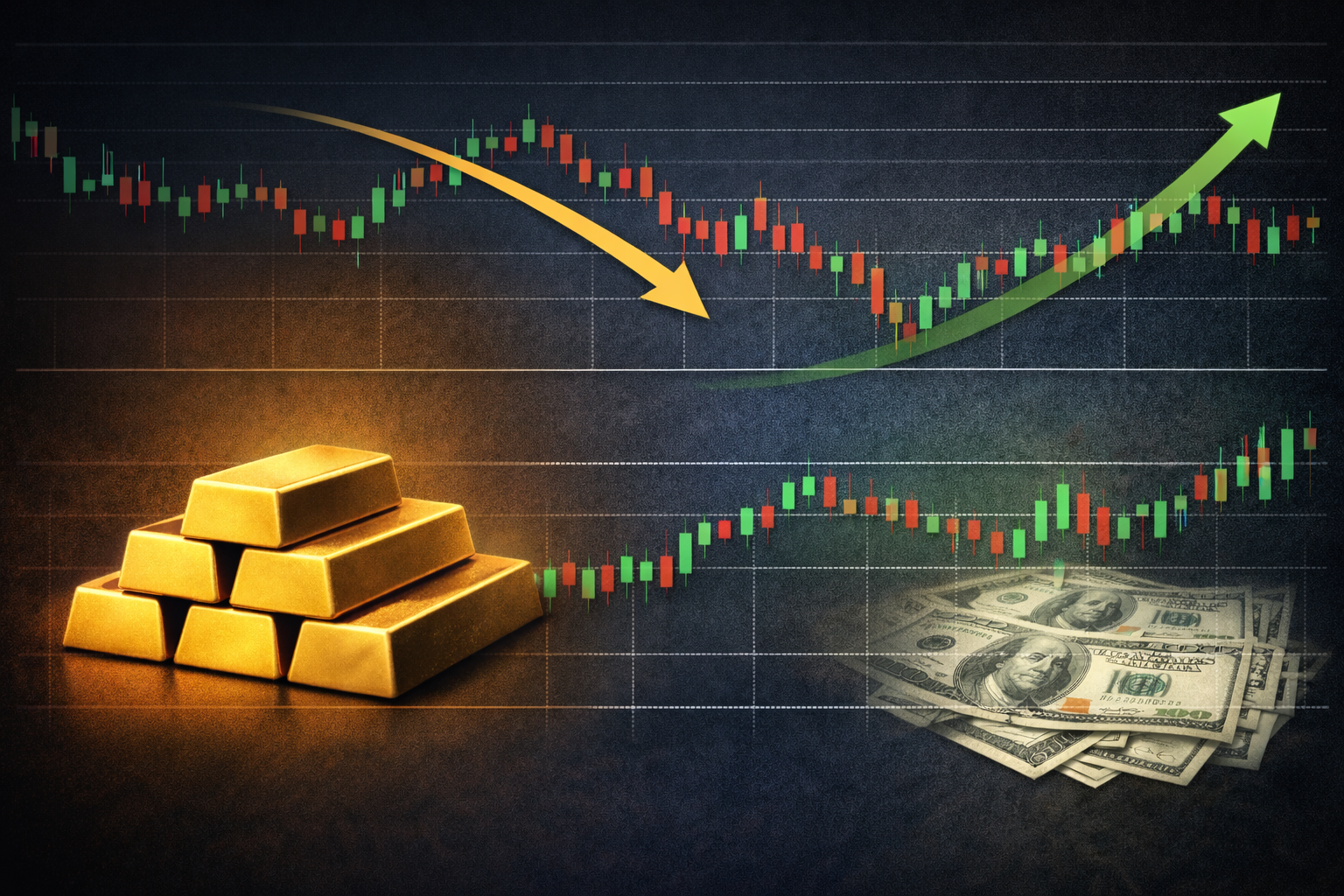 ドル円が上がると、なぜ金は下がるのか？｜相関を知るだけで相場が怖くなくなる理由 | ゴールド日和